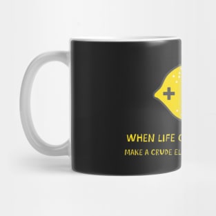 Lemon Battery Science Fair Project Mug